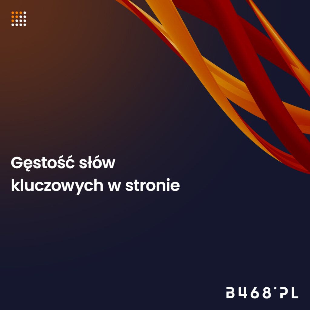 Gęstość słów
kluczowych w stronie